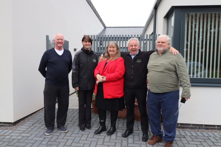 Housing Minister visits MHA ‘homes for the future’ in Abergavenny